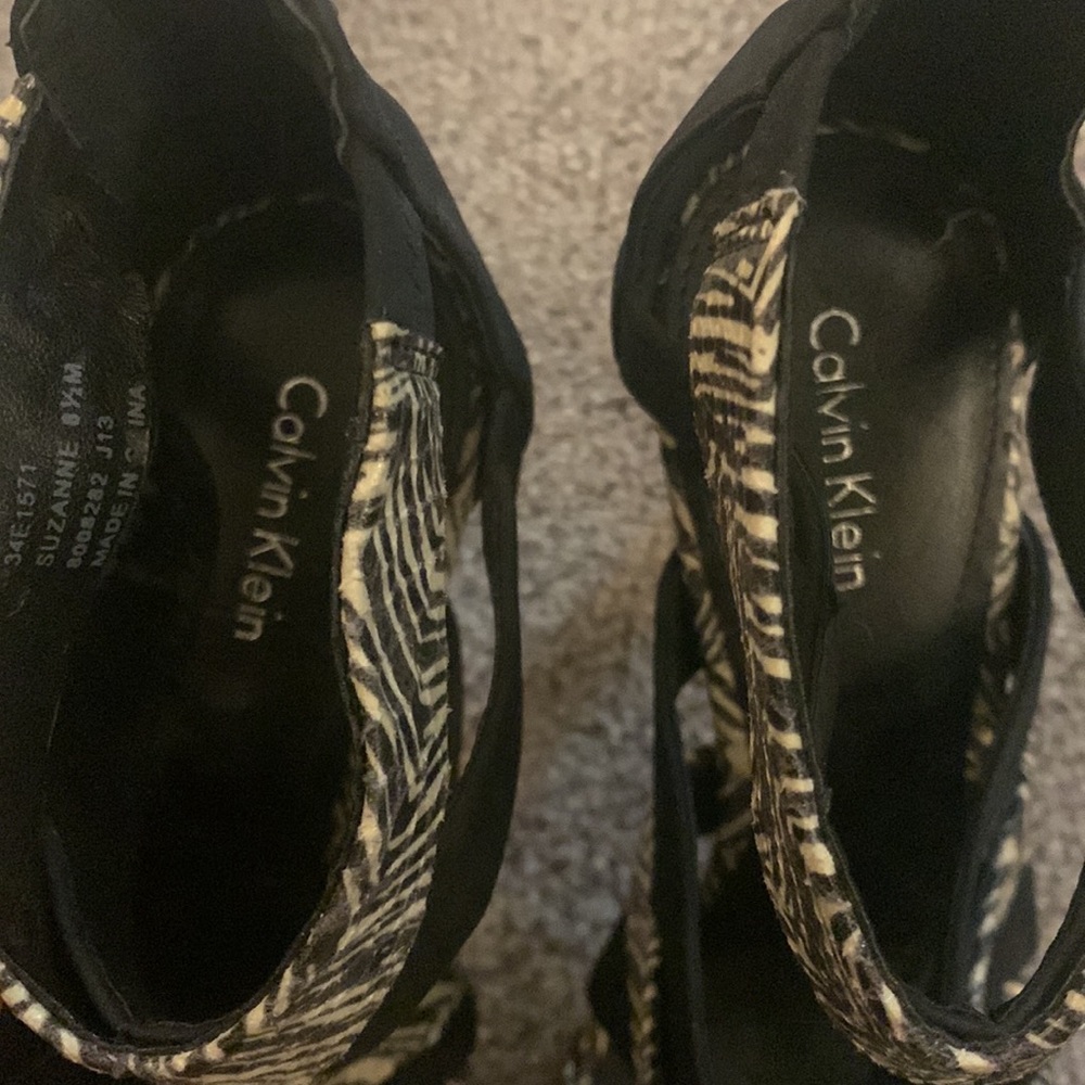 Calvin Klein zebra print heels - Picture 4 of 4
